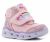 Skechers Heart Lights - Brilliant Rainbow rózsaszín villogó baba csizma-01