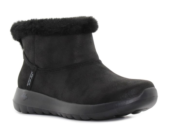 Skechers Slip-Ins - On The Go Joy - Cozy Dream fekete bélelt női bokacsizma-01