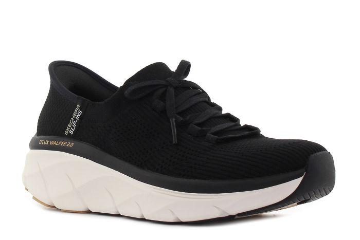 Skechers Slip-Ins - D'Lux Walker 2.0 - Thrill Movement fekete női bebújós cipő-01