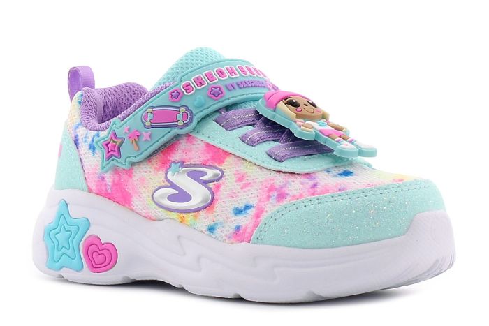 Skechers Snuggle Sneaks - Skech Squad kék baba cipő-01