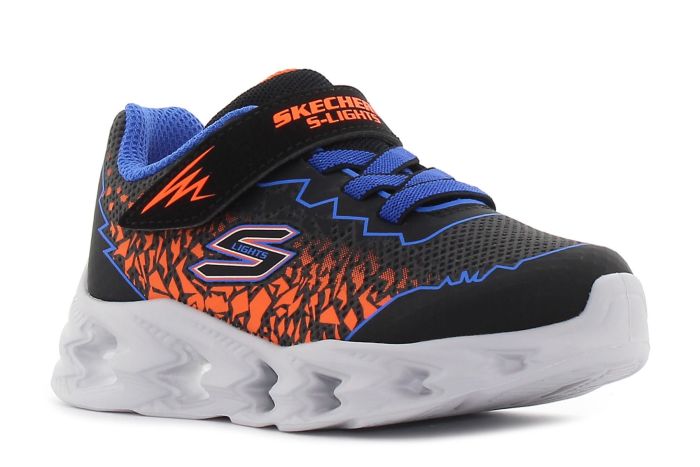 Skechers S-Lights - Vortex 2.0 - Zorento fekete baba cipő-01