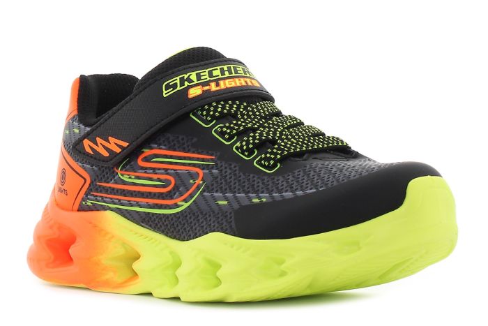 Skechers S-Lights - Vortex 2.0 - Quantroid villogó fekete gyerek cipő-01