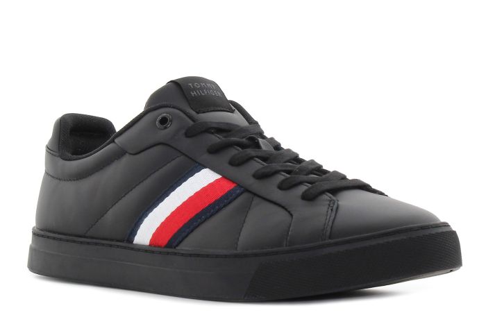 Tommy Hilfiger Icon Court fekete férfi cipő-01