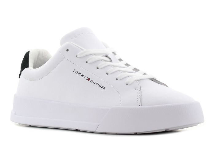 Tommy Hilfiger TH Court Leather fehér férfi bőr cipő-01