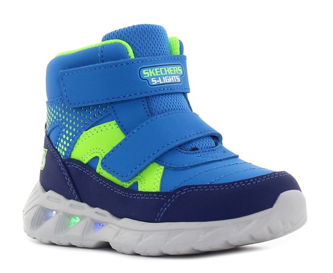 Skechers S-Lights - Magna - Lights - Thunder Squad villogó kék baba bakancs-01