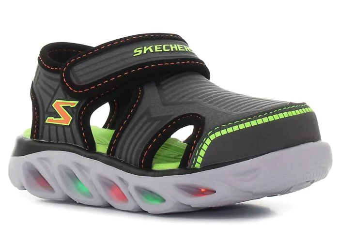 Skechers Hypno - Splash - Zotex szürke világítós baba szandál